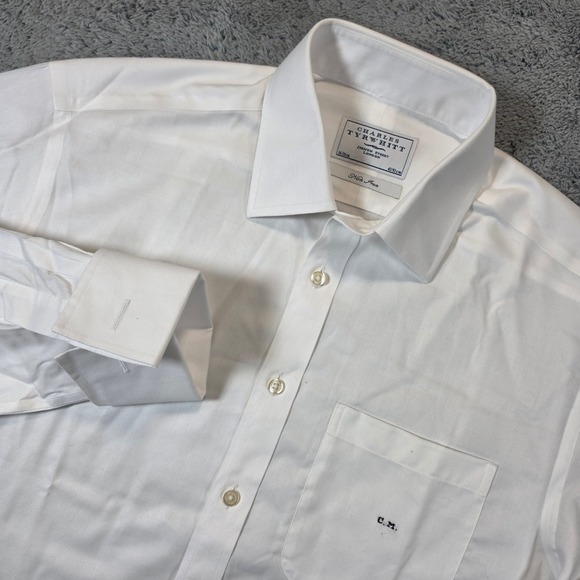 Charles Tyrwhitt Other - Charles Tyrwhitt Dress Shirt Men 16/36 White Slim Fit Non Iron French Cuff Twill